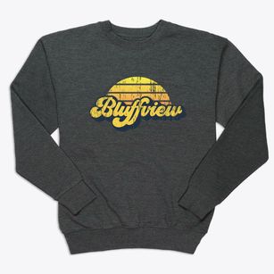 Bluffview Wisconsin Sublime Sunset Premium Crewneck Sweatshirt