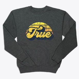 True Wisconsin Sublime Sunset Premium Crewneck Sweatshirt