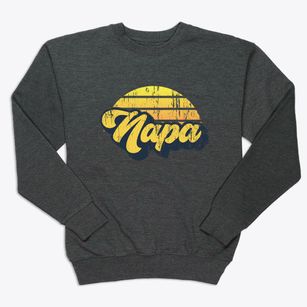 Napa California Sublime Sunset Premium Crewneck Sweatshirt