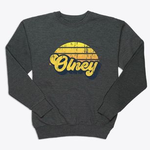 Olney Illinois Sublime Sunset Premium Crewneck Sweatshirt