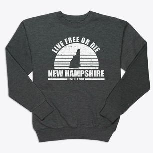  New Hampshire Sunset Premium Crewneck Sweatshirt