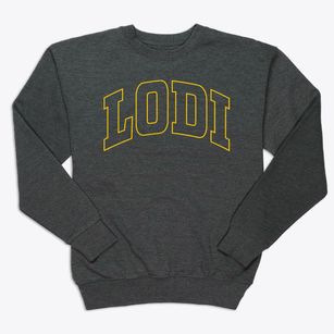 Lodi Wisconsin Trendy Block Premium Crewneck Sweatshirt