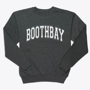 Boothbay Maine Varsity Premium Crewneck Sweatshirt