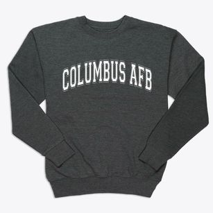 Columbus Afb Mississippi Varsity Premium Crewneck Sweatshirt