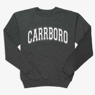 Carrboro North Carolina Varsity Premium Crewneck Sweatshirt