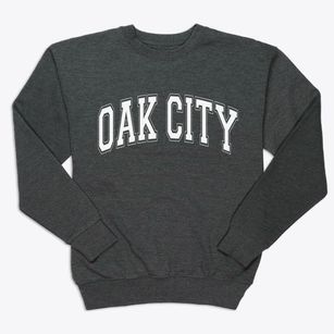 Oak City North Carolina Varsity Premium Crewneck Sweatshirt