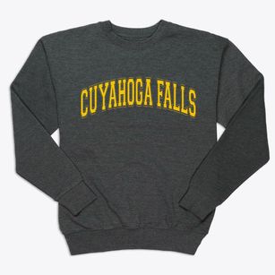 Cuyahoga Falls Ohio Varsity Premium Crewneck Sweatshirt