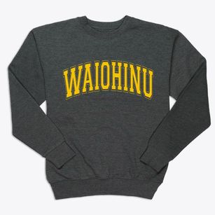 Waiohinu Hawaii Varsity Premium Crewneck Sweatshirt