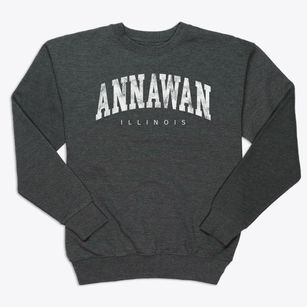Annawan Illinois Urban Vibe Premium Crewneck Sweatshirt