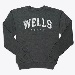 Wells Texas Urban Vibe Premium Crewneck Sweatshirt