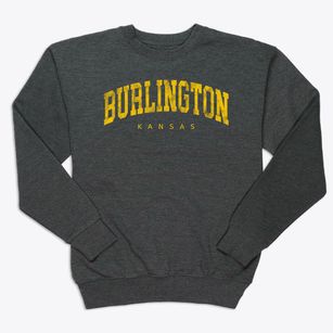 Burlington Kansas Urban Vibe Premium Crewneck Sweatshirt