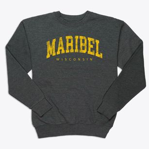 Maribel Wisconsin Urban Vibe Premium Crewneck Sweatshirt