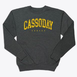 Cassoday Kansas Urban Vibe Premium Crewneck Sweatshirt
