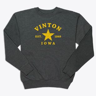 Vinton Iowa Star Premium Crewneck Sweatshirt