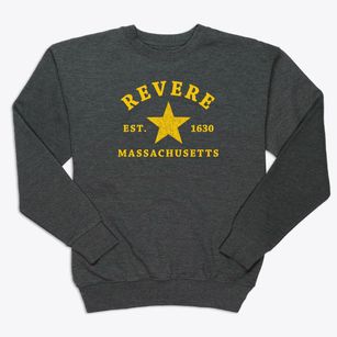 Revere Massachusetts Star Premium Crewneck Sweatshirt