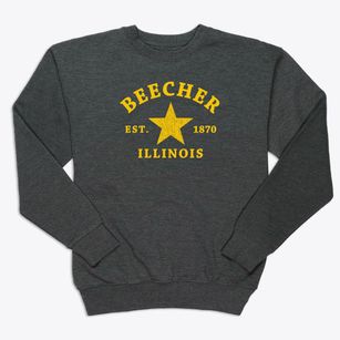 Beecher Illinois Star Premium Crewneck Sweatshirt