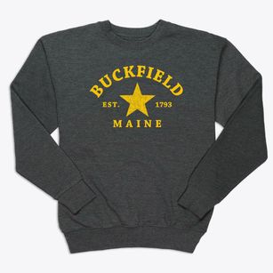 Buckfield Maine Star Premium Crewneck Sweatshirt