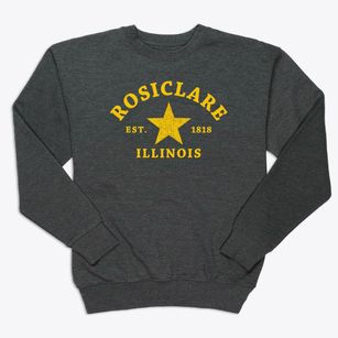 Rosiclare Illinois Star Premium Crewneck Sweatshirt