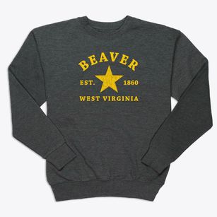 Beaver West Virginia Star Premium Crewneck Sweatshirt