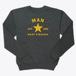 Man West Virginia Star Premium Crewneck Sweatshirt