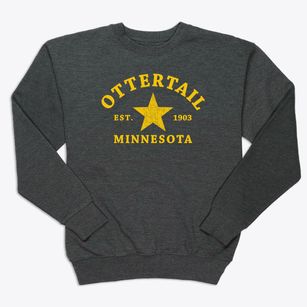 Ottertail Minnesota Star Premium Crewneck Sweatshirt