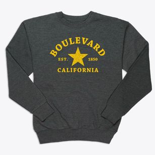 Boulevard California Star Premium Crewneck Sweatshirt