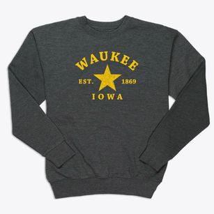 Waukee Iowa Star Premium Crewneck Sweatshirt