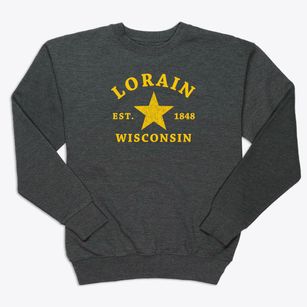 Lorain Wisconsin Star Premium Crewneck Sweatshirt
