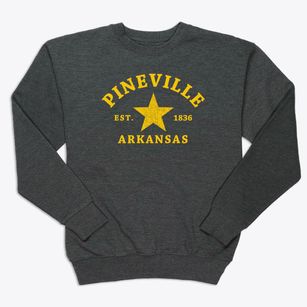 Pineville Arkansas Star Premium Crewneck Sweatshirt