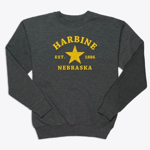 Harbine Nebraska Star Premium Crewneck Sweatshirt