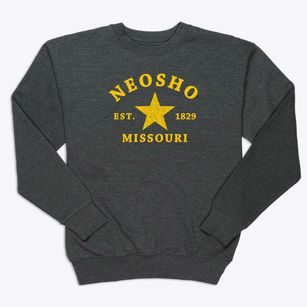 Neosho Missouri Star Premium Crewneck Sweatshirt