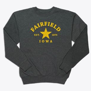 Fairfield Iowa Star Premium Crewneck Sweatshirt