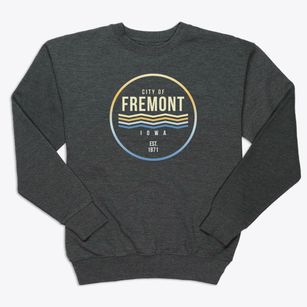 Fremont Iowa Color Fade Premium Crewneck Sweatshirt