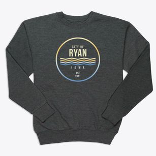 Ryan Iowa Color Fade Premium Crewneck Sweatshirt