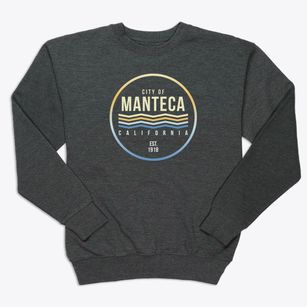 Manteca California Color Fade Premium Crewneck Sweatshirt