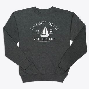 Yosemite Valley California Yacht Club Premium Crewneck Sweatshirt