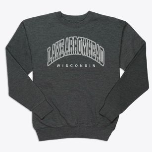 Lake Arrowhead Wisconsin Inline Premium Crewneck Sweatshirt