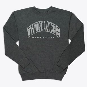 Twin Lakes Minnesota Inline Premium Crewneck Sweatshirt