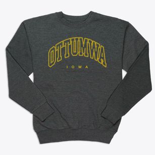 Ottumwa Iowa Inline Premium Crewneck Sweatshirt
