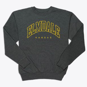 Elmdale Kansas Inline Premium Crewneck Sweatshirt