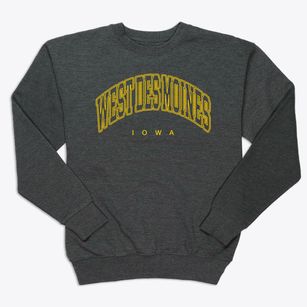 West Des Moines Iowa Inline Premium Crewneck Sweatshirt