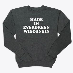 Evergreen Wisconsin Classic 70s Premium Crewneck Sweatshirt