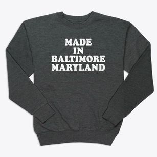 Baltimore Maryland Classic 70s Premium Crewneck Sweatshirt