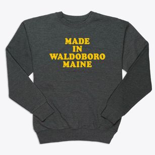 Waldoboro Maine Classic 70s Premium Crewneck Sweatshirt