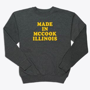 Mccook Illinois Classic 70s Premium Crewneck Sweatshirt