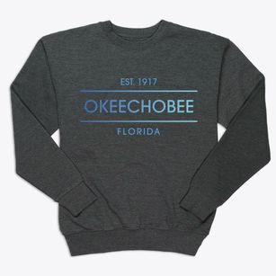Okeechobee Florida Horizon Premium Crewneck Sweatshirt