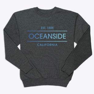 Oceanside California Horizon Premium Crewneck Sweatshirt