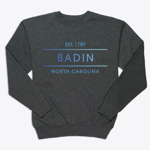 Badin North Carolina Horizon Premium Crewneck Sweatshirt