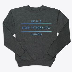 Lake Petersburg Illinois Horizon Premium Crewneck Sweatshirt