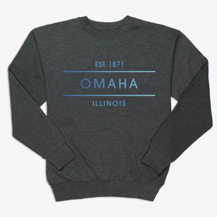 Omaha Illinois Horizon Premium Crewneck Sweatshirt